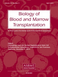 Biology of Blood and Marrow Transplantation