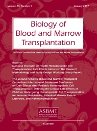 Biology of Blood and Marrow Transplantation