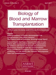 Biology of Blood and Marrow Transplantation