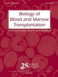 Biology of Blood and Marrow Transplantation 