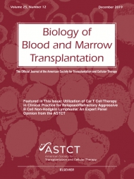 Biology of Blood and Marrow Transplantation